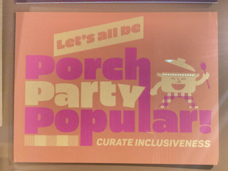 Porch Party Sign